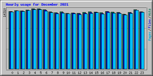 Hourly usage for December 2021